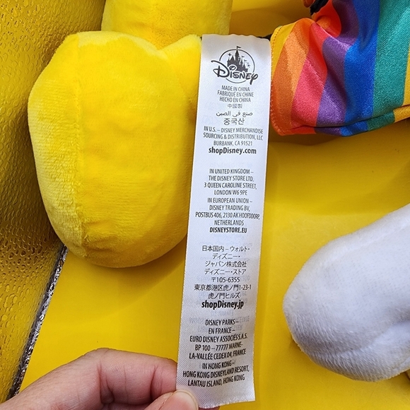 Disney Parks Mickey Mouse Plush Pride Collection 17'' Stuffed Animal Rainbow - Picture 5 of 7
